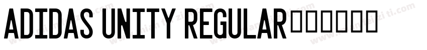 Adidas Unity Regular字体转换